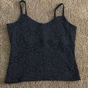 Hollister Navy Lace Camisole Top